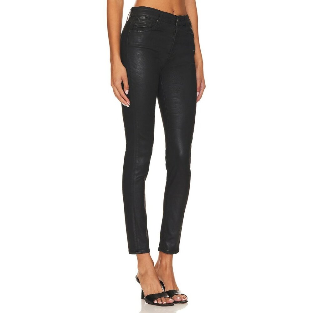 214. Adriano Goldschmied Legging Ankle Super Skinny Jeans Coated Black 27 These
